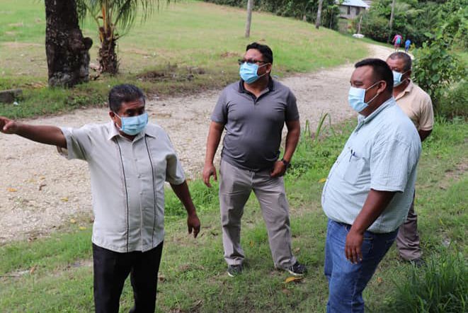 Minister and CEO identifying a place for San Antonio Well